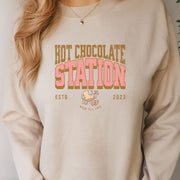 Buy Cute Hot Chocolate Station Unisex Sweatshirt Gift for Best Friend
