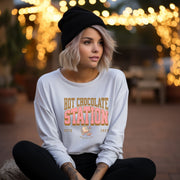 Buy Cute Hot Chocolate Station Unisex Sweatshirt Gift for Best Friend