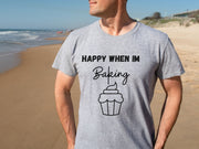 Buy Cup Cake Baking Unisex Crewneck Tshirt | Perfect Gift for Bakers