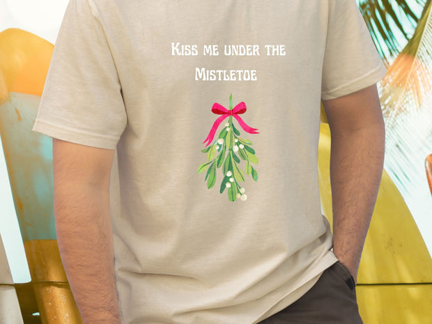 Kiss Me Under the Mistletoe Shirt, Sarcastic Christmas Funny T Shirt Xmas, Rude Christmas Tee, Offensive Xmas Gifts Rude Christmas Shirt