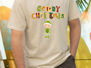 Merry Christmas Elf Funny Christmas Unisex tshirt-Xmas Festive Little Elf t shirt-Cute Women's Christmas Elf Hat tshirt S M L XL 2XL 3XL 4XL