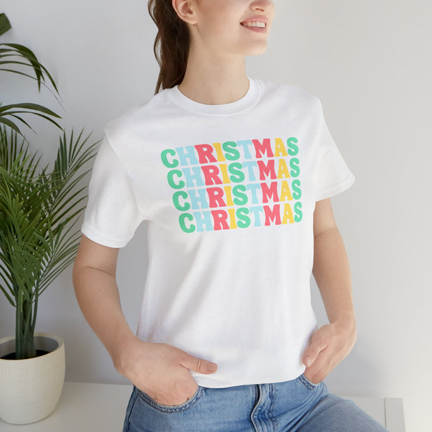 Pastel Christmas T shirt, Women's Trendy Christmas tshirt, unisex Pastel Christmas tshirt