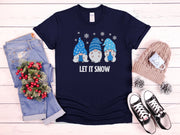 Gonk Let It Snow Christmas tshirt, Cute Gonk t shirt Gift for Her, Let It Snow Cute Christmas Saying, Christmas Slogan t shir