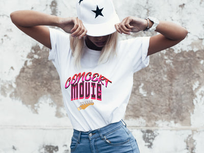 Music Movie Concert t shirt, Country Pop Singer Concert tshirt,  Trendy Pop Concert Movie tshirt, women's  country guitar concert t shirt