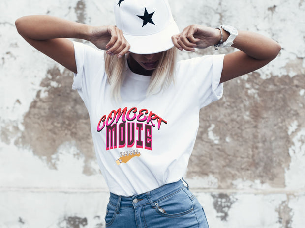 Music Movie Concert t shirt, Country Pop Singer Concert tshirt,  Trendy Pop Concert Movie tshirt, women's  country guitar concert t shirt