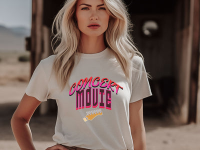 Music Movie Concert t shirt, Country Pop Singer Concert tshirt,  Trendy Pop Concert Movie tshirt, women's  country guitar concert t shirt