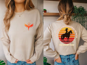 Horse Lover, Equestrian Women's Sweatshirt,  Great Great Granddaughter of the Witch you Could Burn, Long sleeve Gift for Mum