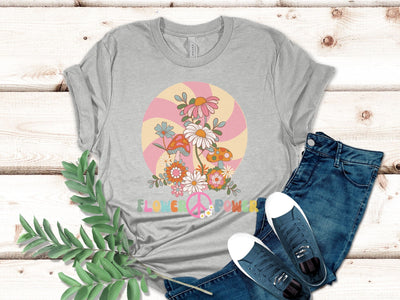 Cute Flower Power Pastel tshirt, Pastel Cottage Core t shirt Gift for Mum