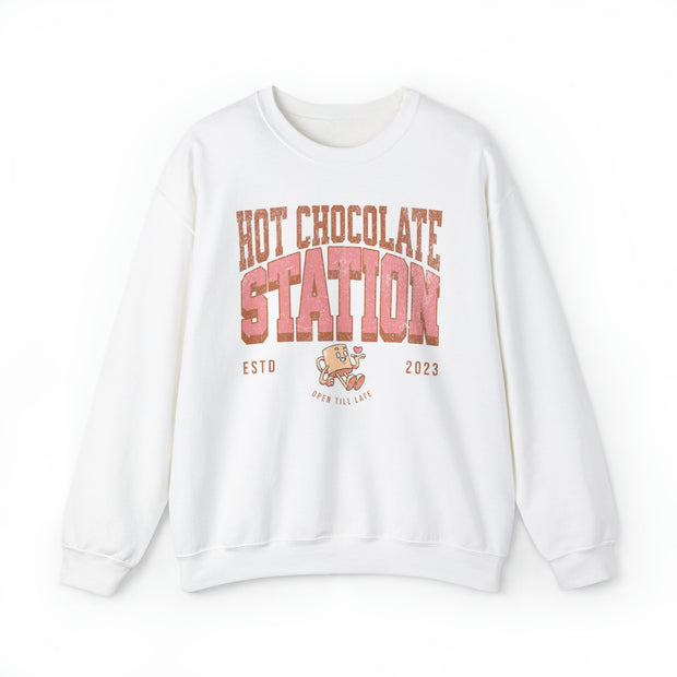 Buy Cute Hot Chocolate Station Unisex Sweatshirt Gift for Best Friend