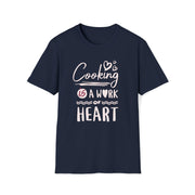 Buy Cooking is a Work of Art Crewneck T-Shirt - Chef Gift | Gift Solutions