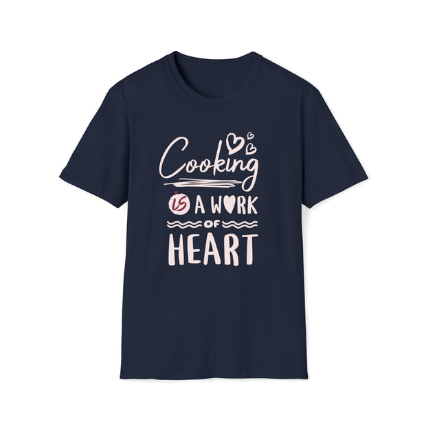 Buy Cooking is a Work of Art Crewneck T-Shirt - Chef Gift | Gift Solutions