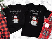 Buy Coming Home for Christmas Matching Couples T-Shirt - Gift Solutions