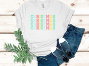 Pastel Christmas T shirt, Women's Trendy Christmas tshirt, unisex Pastel Christmas tshirt