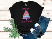 Buy Cute Pastel Tree Lets Go Christmas Women's Tshirt